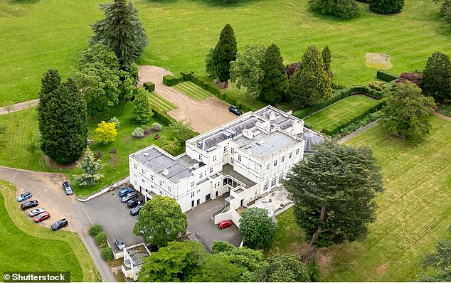 The King urged his brother to move to more modest accommodation after he stopped paying his disgraced brother's security bill at the 30-room mansion (pictured)