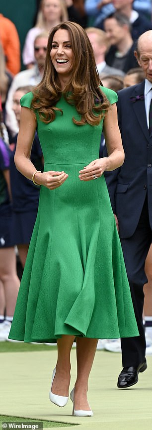 The Emilia Wickstead dress worn to the Wimbledon    Singles Final certainly gave lovely curves