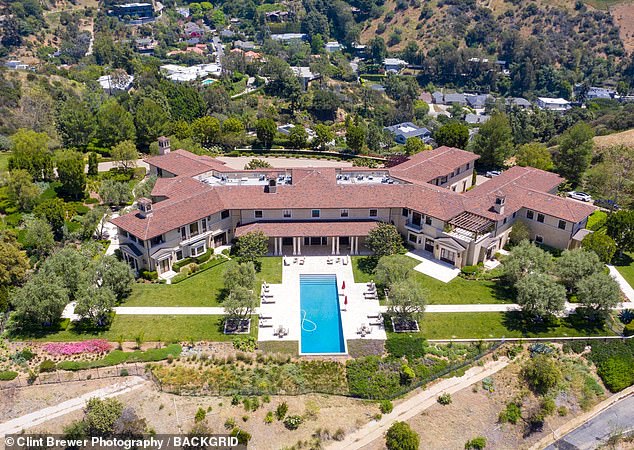 Perry's $18million mansion, where Harry and Meghan stayed when they first moved to the US