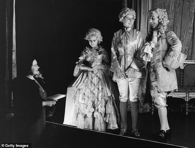 Princess Elizabeth and Princess Margaret starring in the Christmas pantomime, Cinderella, in 1941