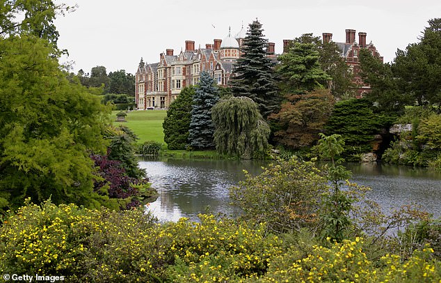 With the Queen's permission, the party descended on the 20,000-acre Sandringham Estate (pictured), which has some of the finest shooting locations in England, along with their wives and girlfriends