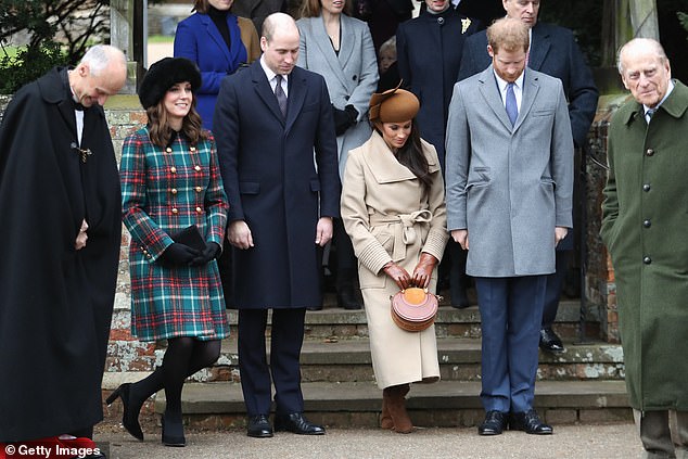 Kate and Meghan curtsied at Queen Elizabeth upon her arrival at the church