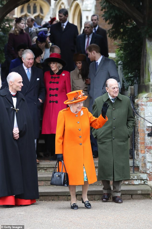 After the service, the family returned to Sandringham for lunch and gathered to watch the Queen’s annual Christmas broadcast, a tradition that capped off their celebrations