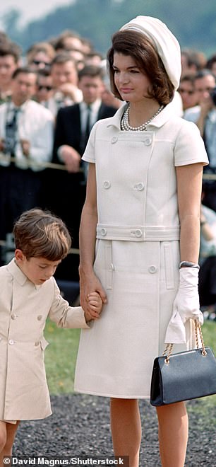 Jackie wore this chic outfit by Oleg Cassini on a State visit to France in 1961