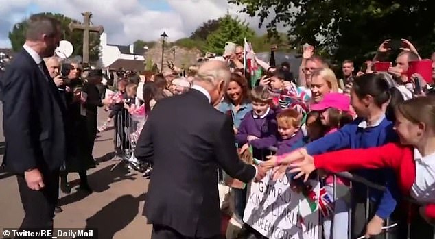 One man leant forward and shouted: 'Charles! While we struggle to heat our homes, we have to pay for your parade'