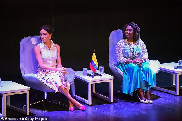 Meghan Markle participated in the Afro Women and Power conference in Cali, Colombia, earlier this year