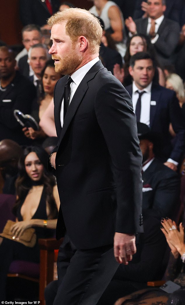 Prince Harry at the ESPY Awards in Hollywood this July. Is Prince Harry gradually losing his English accent?