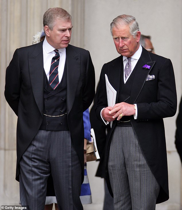 The beleaguered Prince Andrew has been locked in a tussle with his eldest brother King Charles over his continued stay at Royal Lodge