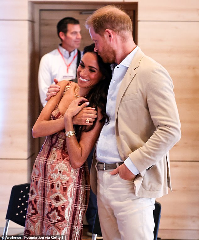 Prince Harry and Meghan Markle also have a second, private Christmas card for friends and family, it is understood. Pictured during their Colombia visit in August