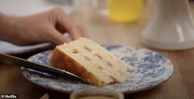 One of the few pieces featuring colour and pattern was this blue and white plate, which Benji described as 'vintage'