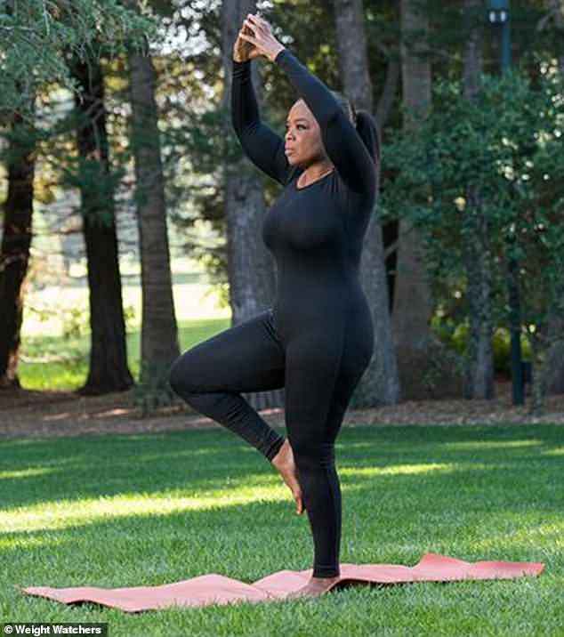 Oprah (pictured) invited Meghan's mother, Doria, to a yoga session at her California home three weeks before the royal wedding