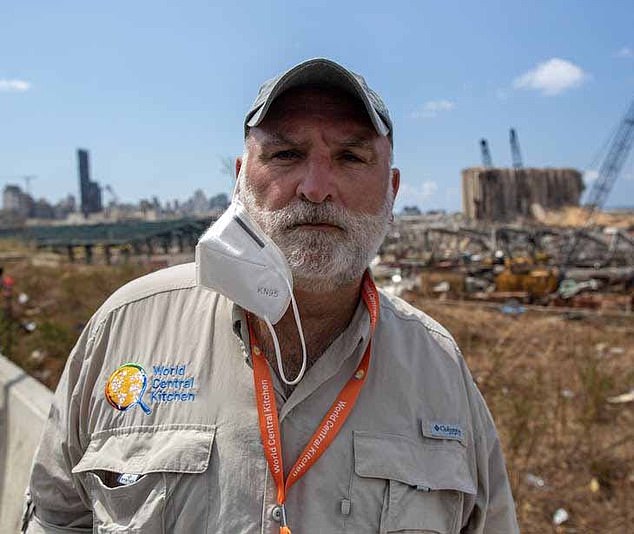 José Andrés, the founder of World Central Kitchen, which is distributing meals to victims of the LA fires, was also seen meeting Meghan and Harry