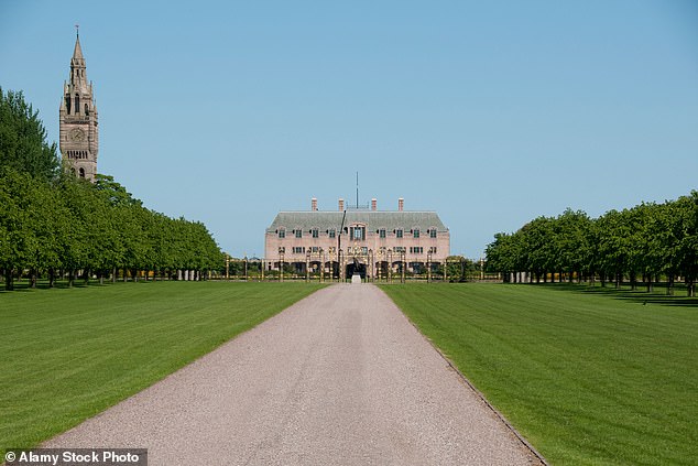 The duke had instructed workmen to decorate rooms at Eaton Hall (pictured) but not his bedroom