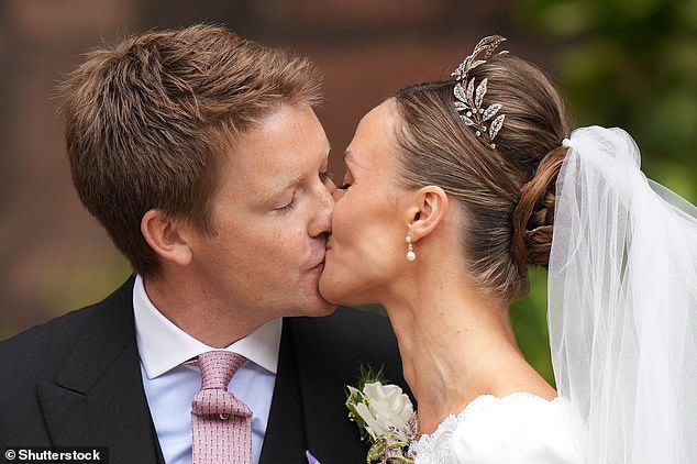 The duke is a close friend of Prince William and Prince Harry. Pictured: At his wedding to Olivia Henson in June last year