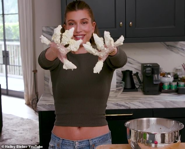 Last year, Hailey Bieber (pictured) launched a cooking series on YouTube, called What's in my Kitchen?