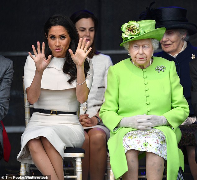 Meghan with the Queen in 2018. Most disrespectful to the late monarch were the sections of the programme devoted to denigrating the Commonwealth, the organisation close to her heart