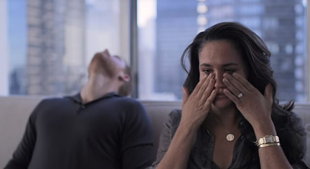 The couple could be seen taking part in an emotional guided meditation exercise in an episode of their Netflix documentary