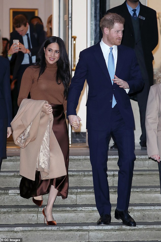 Following their departure from the UK and the royal family, Harry was informed 'short notice that security was going to be removed' and the couple made a dash for the US