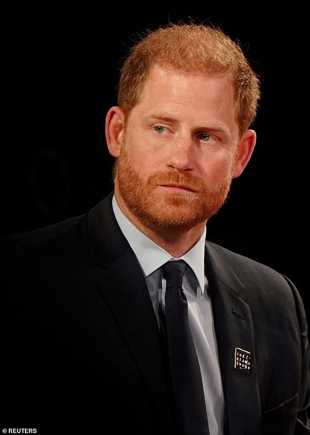 Prince Harry (pictured in September 2023) was described as 'challenging to engage with' by a former Spotify staffer