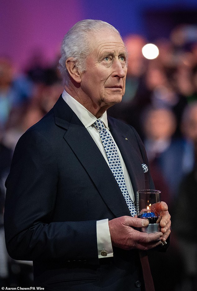 King Charles III layed a candle during commemorations at Auschwitz-Birkenau in Poland to mark 80 years since the liberation of the concentration camp