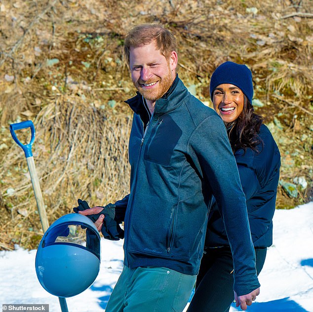 This year's Invictus Games will be the first to incorporate winter sports. Harry and Meghan pictured in Whistler in February 2024