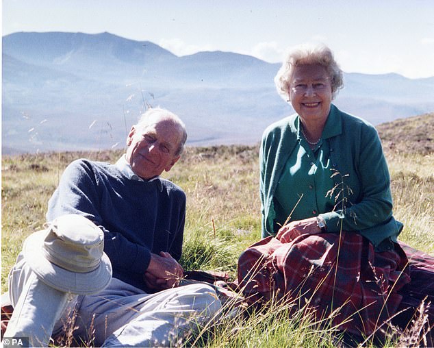 But despite the damage it did to the royal family, the Queen was sympathetic towards Sophie, and continued to back her after the mistake. Pictured: Sophie was trusted to take this private photo of the Queen and her husband Philip in 2003