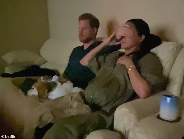 In December 2022 behind the scenes footage showed Prince Harry and Meghan Markle watching their Oprah interview at home