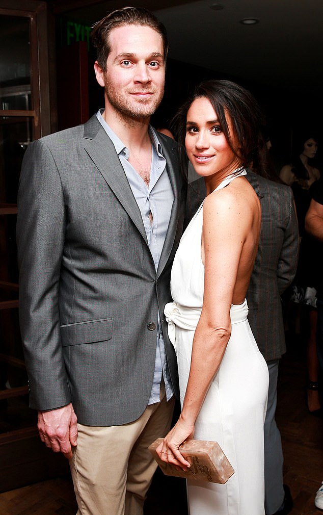 Meghan Markle dated chef Cory Vitiello (pictured together) for two years until their split in May 2016