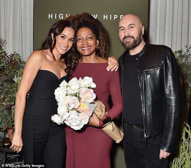 Meghan Markle and Kadi Lee are both pictured at the Highbrow Hippie Launch Party last November