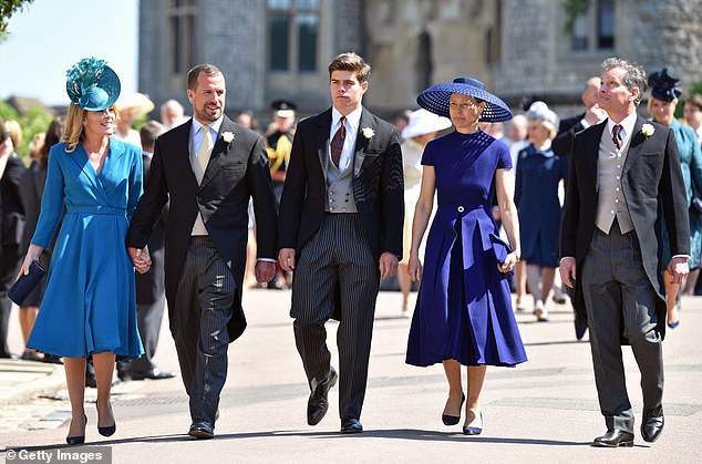 Peter Phillips, second left, is another six-foot member of the Royal Family