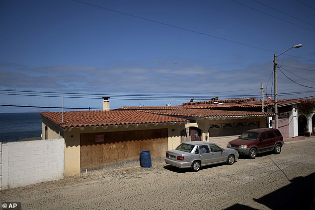 The humble beachside bungalow in Mexico Thomas has now vacated and which he has called home for ten years