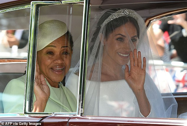 Magnificent in its own right, the maroon-coloured Phantom IV transporting Meghan and her mother Doria Ragland from the Cliveden House Hotel to St George's Chapel had a rather unique history. Forty six years earlier, it had been used to convey another American divorcee, the Duchess of Windsor, to the funeral of her husband, the Duke, in 1972