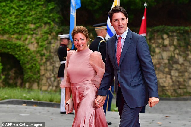 Canada's Prime Minister Justin Trudeau and Sophie Gregoire Trudeau pictured together in 2022