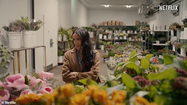 It's not all about cooking! The Duchess also shops for flowers in the series, and tells the camera she likes to centre her theme around one colour that catches her eye