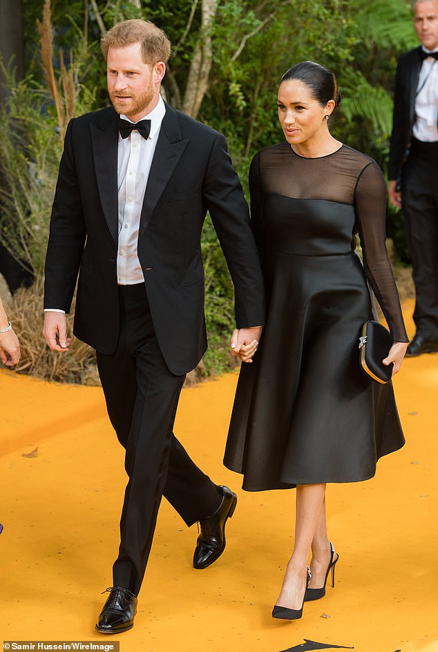 These £950 embellished Portrait of a Lady heels gave all the glamour when walking the Lion King premiere red carpet in 2019. The sparkles matched the clasp on Meghan’s Gucci clutch and glittered against her Jason Wu frock