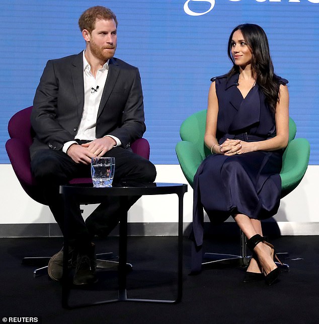 Coordinating with Kate for the first Royal Foundation Forum, Meghan accessorised her Jason Wu dress with her fashion-forward £505 Casablanca heels