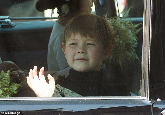 Mr Dyer's son, Jasper, was a page boy at Harry and Meghan's wedding in 2018