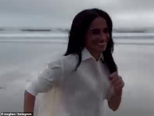 Meghan Markle has teased a new project with an elusive Instagram video of herself at the beach