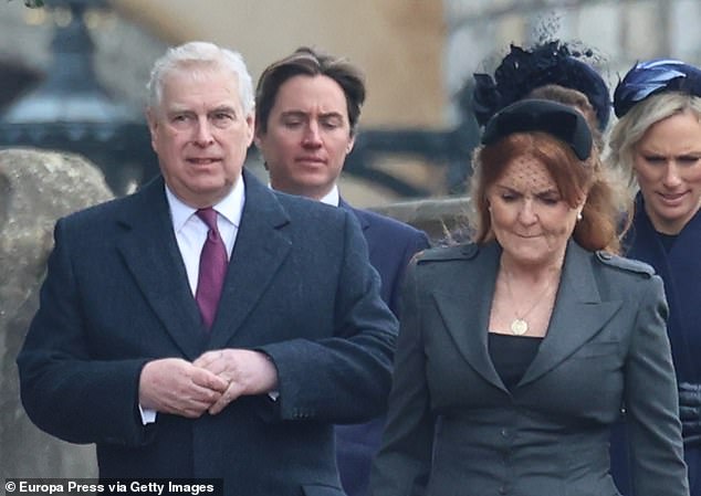 Prince Andrew separated from Sarah, Duchess of York, in 1992. They are pictured last month