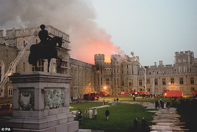 Servicemen worked tirelessly for 15 hours using 36 pumps to spray 1.5 million gallons of water