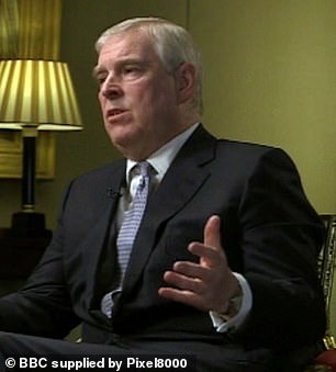 The real Duke Of York pictured in the interview