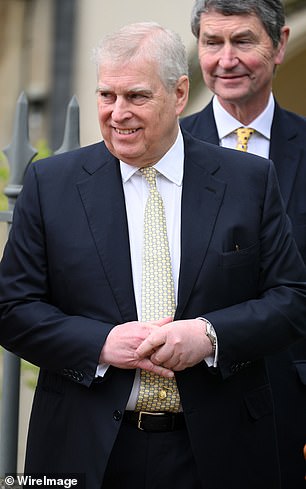 Prince Andrew pictured in March