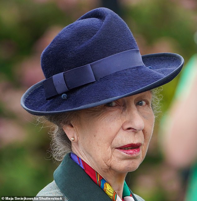 The royal spent five days in hospital after her accident. Pictured in July on her first public engagement since the incident