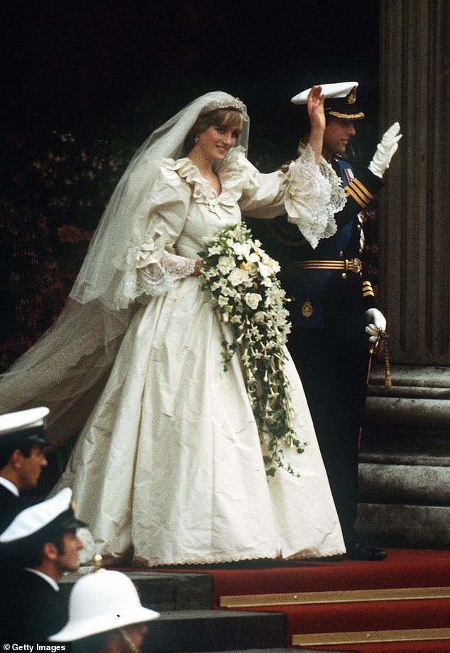 Thee designers of Princess Diana's wedding gown were dismayed to see how creased it became during her journey to St Paul's Cathedral, a detail they hadn't anticipated