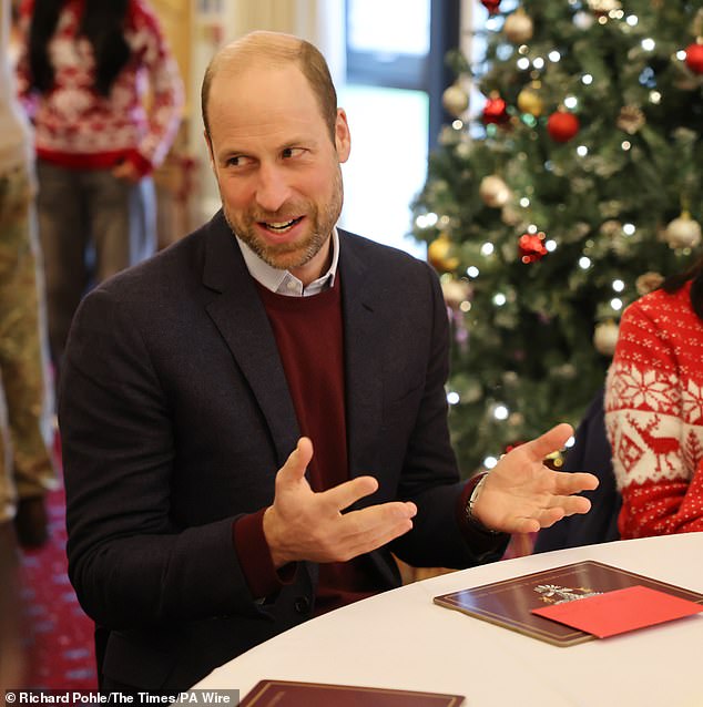 Prince William revealed that he and Kate have been watching Black Doves during a visit to the 1st Battalion Mercian Regiment on December 10