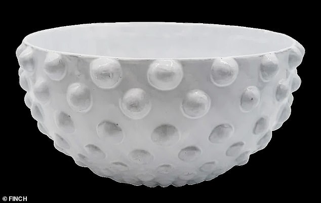 The websites notes each piece is handmade and will feature unique variations, with the large Adelaide Salad Bowl retailing for $345