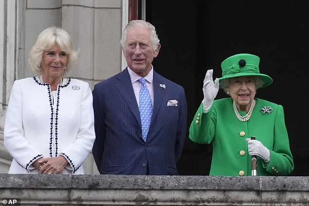 Camilla's reputation continued to grow until she was honoured the late Queen with a place on the Privy Council in 2016. Pictured together on the Buckingham Palace balcony in 2022