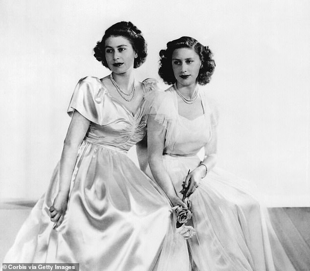 Princesses Elizabeth and Margaret pictured together in 1946