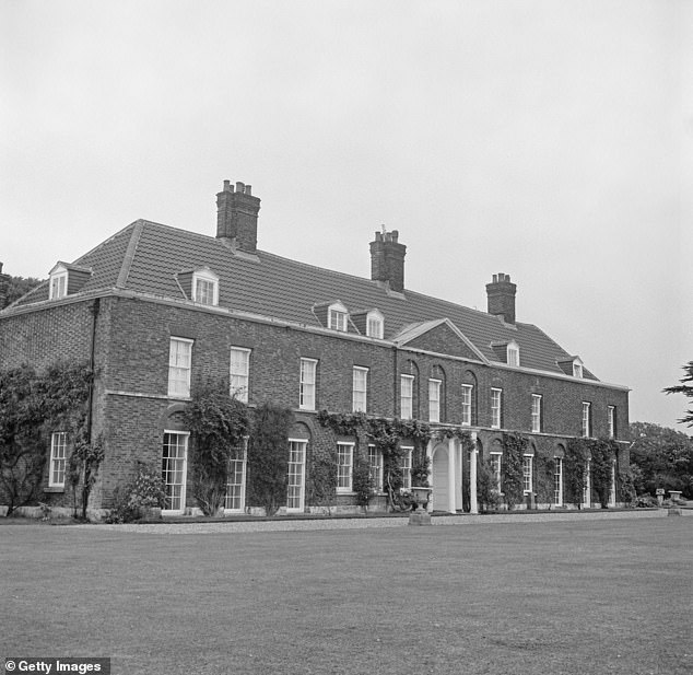 Anmer Hall, a Georgian country house in the village of Anmer, Norfolk, on September 3, 1973