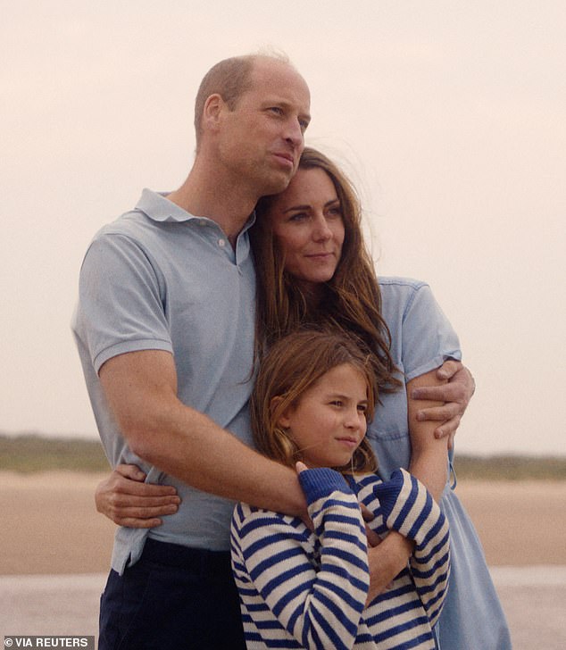 Kate took on a more natural look as she spent time with her family in Norfolk last year